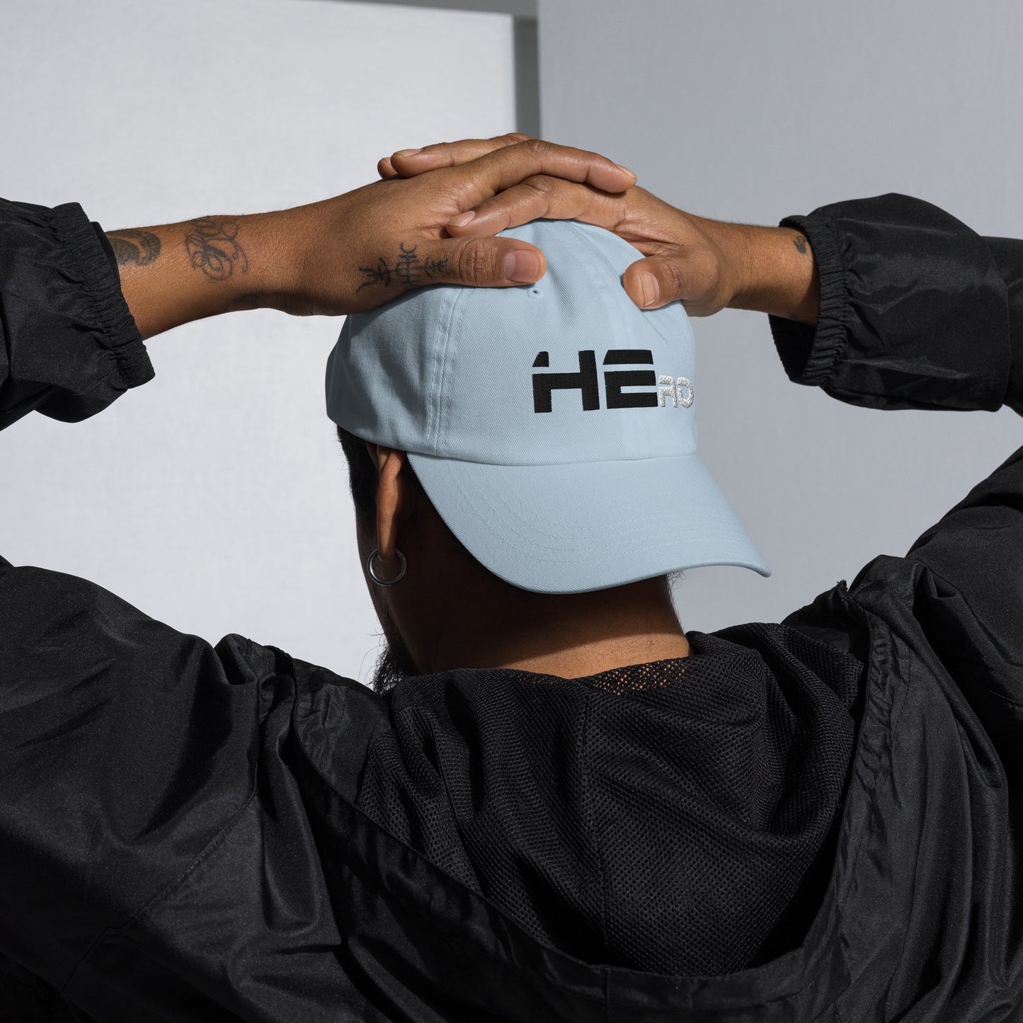 HEro Dad hat Black & White Letters