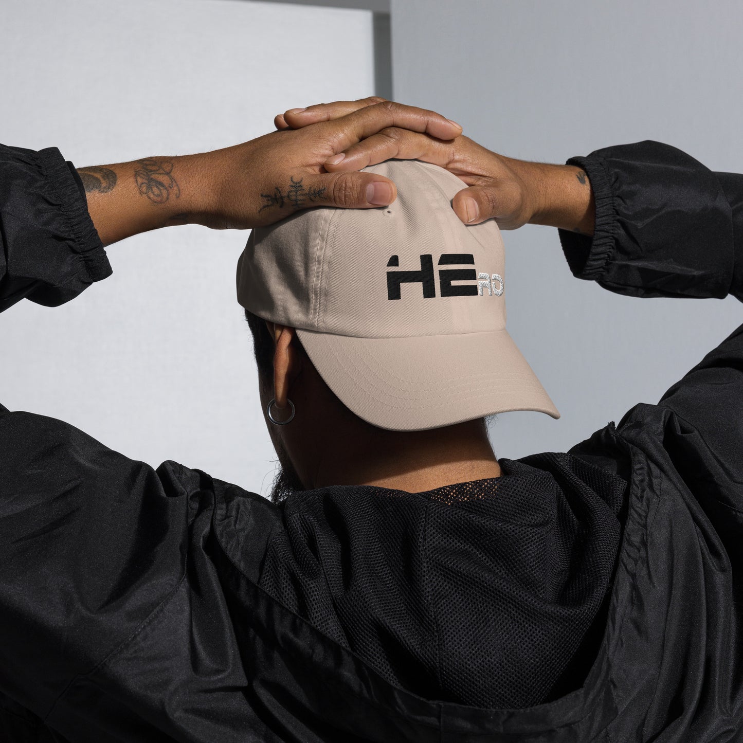 HEro Dad hat Black & White Letters