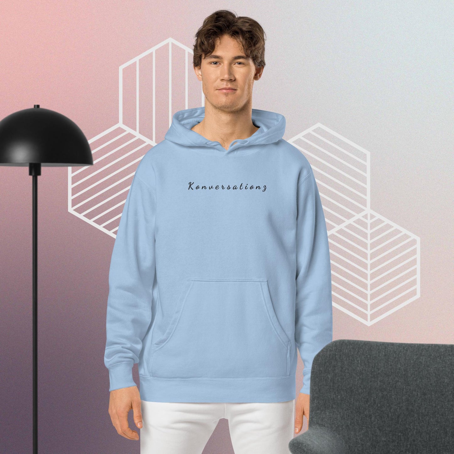 Konversationz Unisex Pigment-Dyed Hoodie