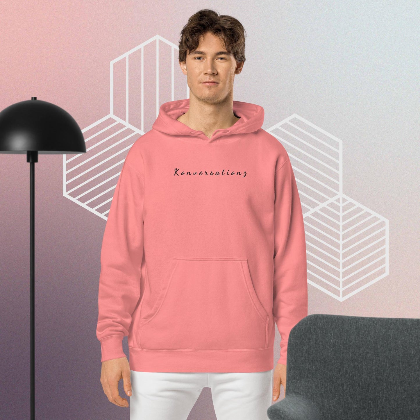 Konversationz Unisex Pigment-Dyed Hoodie