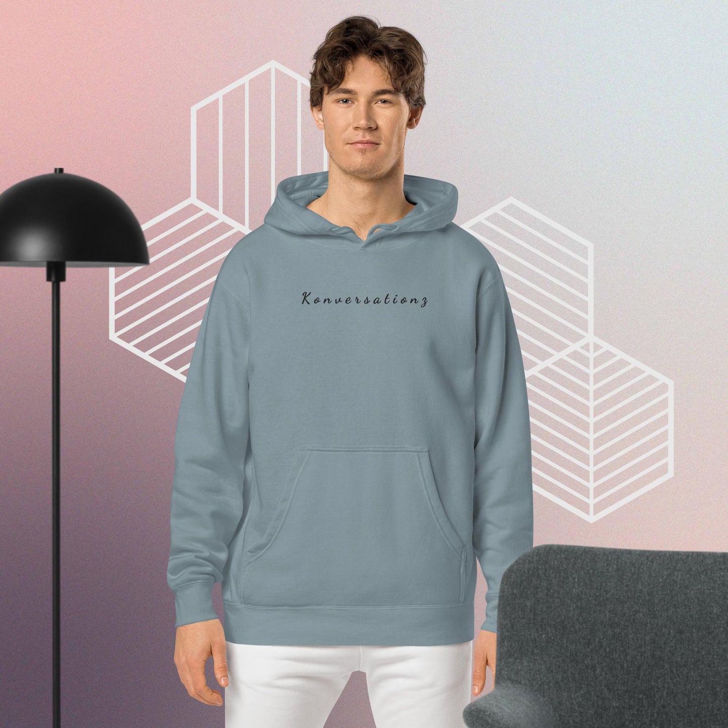 Konversationz Unisex Pigment-Dyed Hoodie